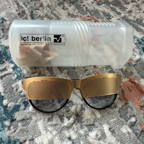 ic! Berlin SUNGLASSES - GOLD CAGE - LIMITED EDITION - Picture 4 of 7